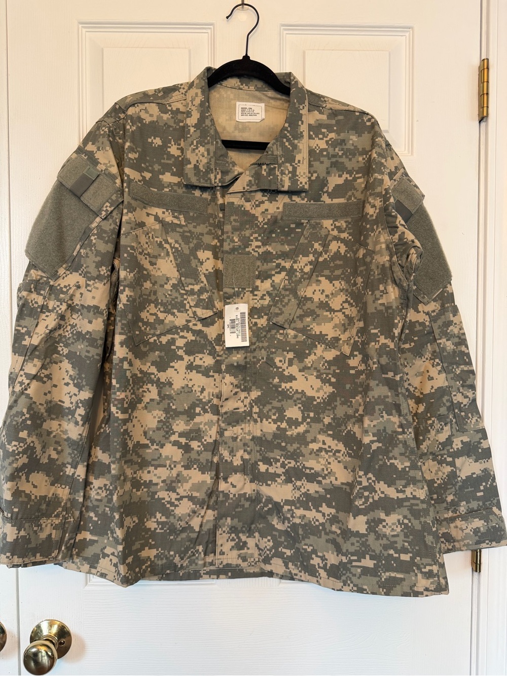 Men's US Army Combat Digital Camo Uniform Top - Olive/Tan. medium long